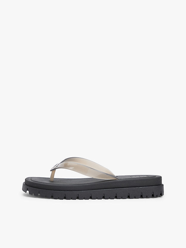 Jelly Cleat Wedge Flip-Flops