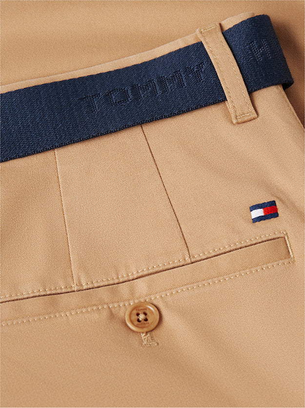 Denton Straight Fit Belted Chino Shorts