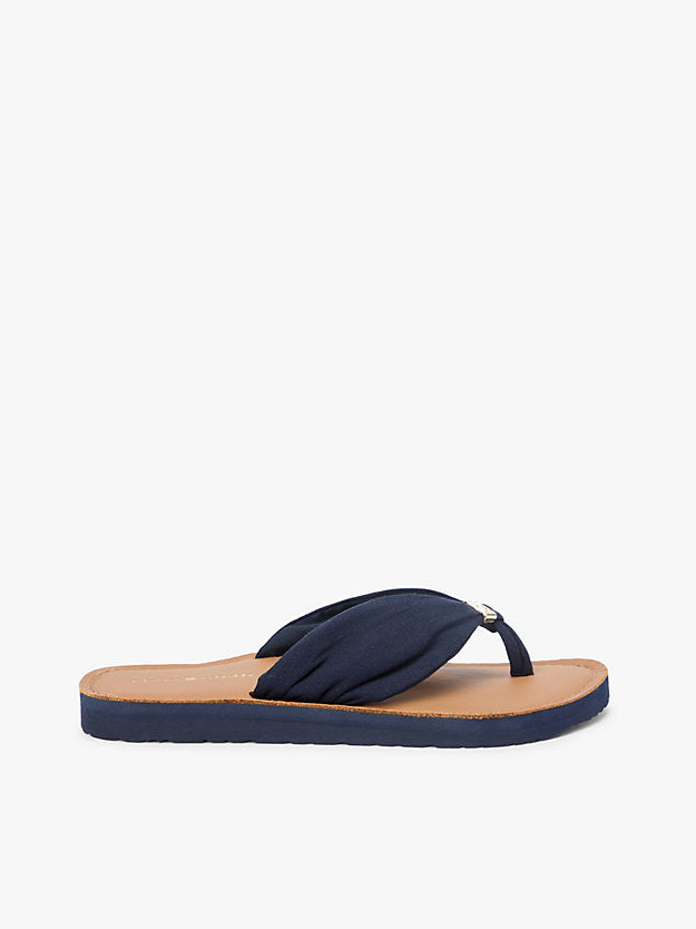Monogram Plaque Hemp Flip-Flops