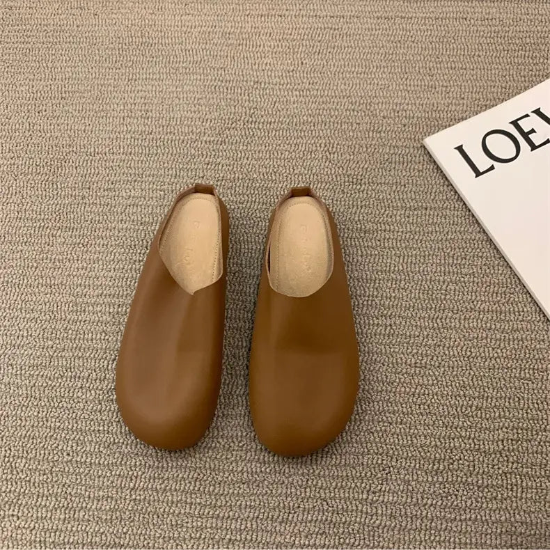 Chaussons en cuir italien / Chaussures orthopédiques pour femmes LetcloMC