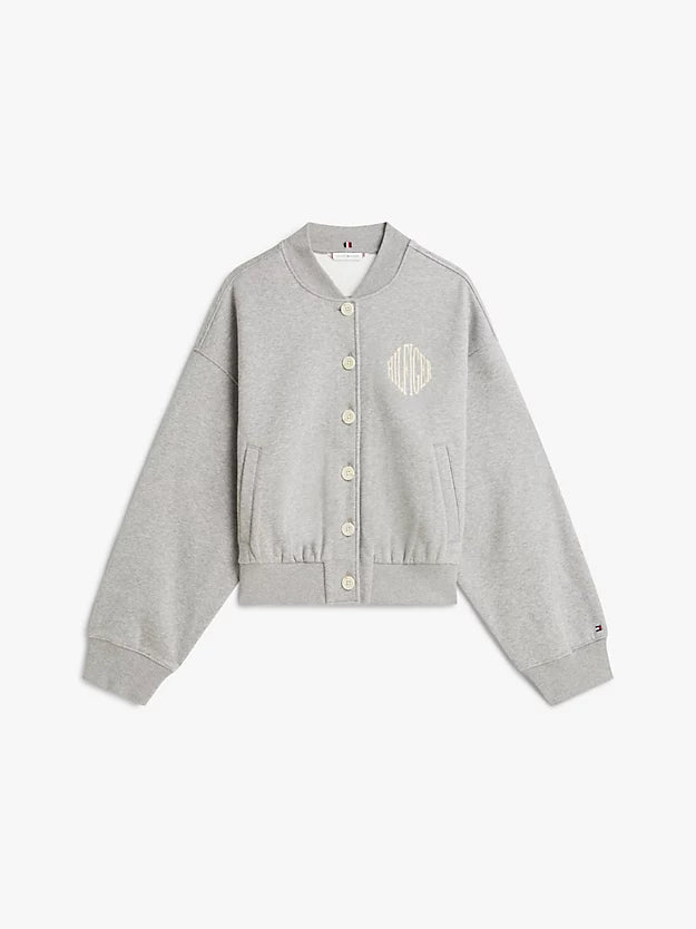 Flex Fleece Logo Relaxed Bomber Cardigan