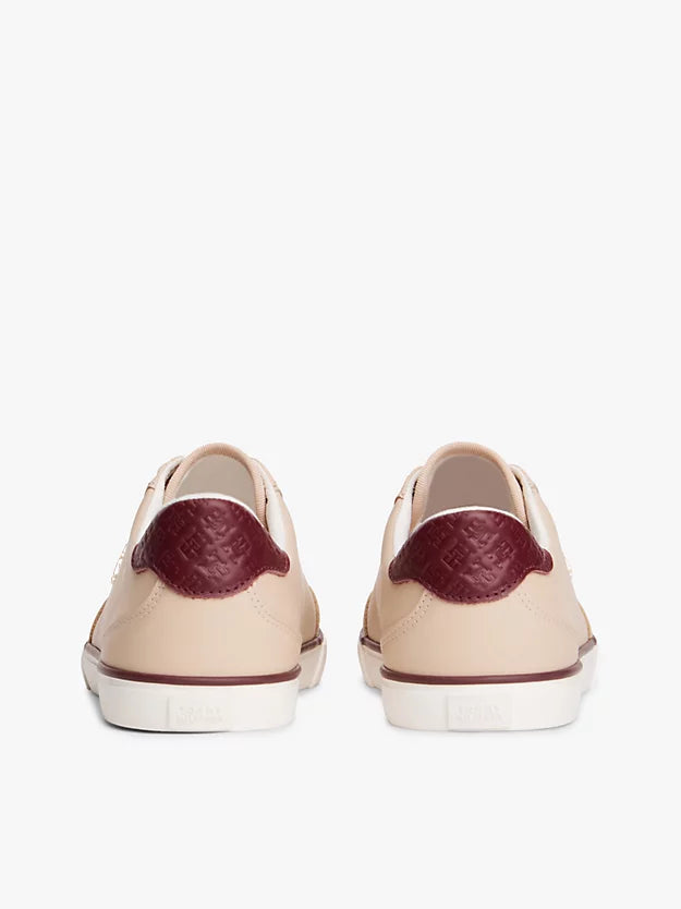 Leather Monogram Lace-Up Trainers