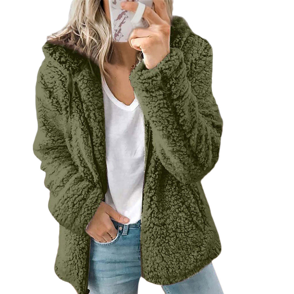🔥DERNIER JOUR -50 %🔥 Manteau en laine à capuche pour femme