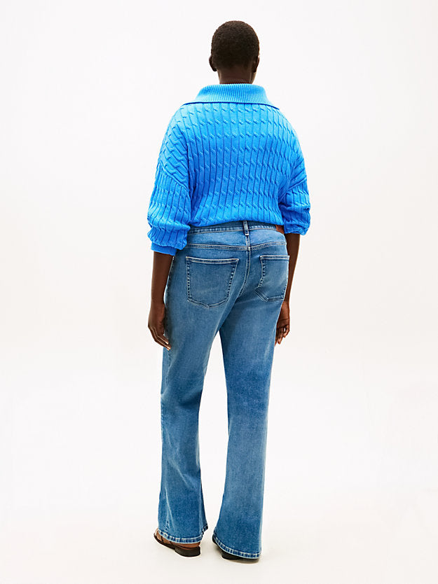 Curve High Rise Flared Leg Jeans