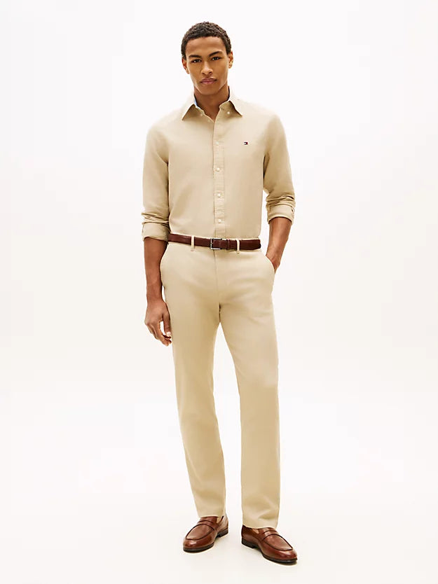 Denton Honeycomb Texture Straight Leg Chinos