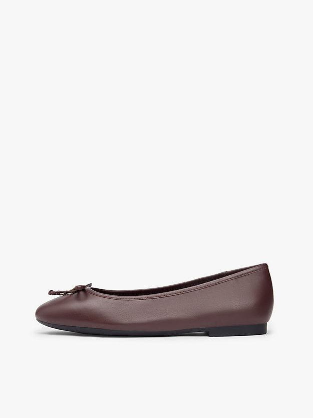Monogram Charm Leather Ballerinas