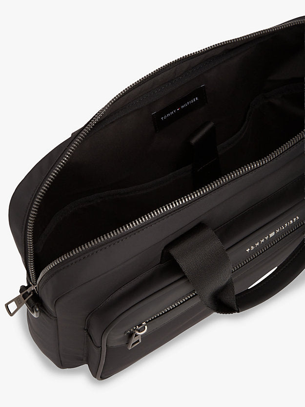 Metal Logo Laptop Bag