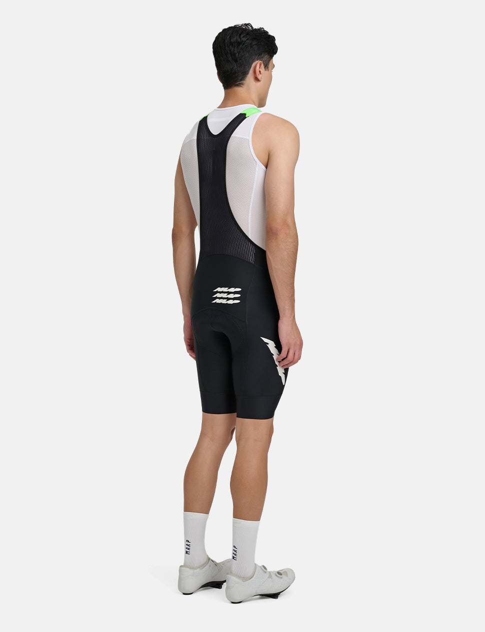Eclipse Team Bib Evo - Black/Fluro Green