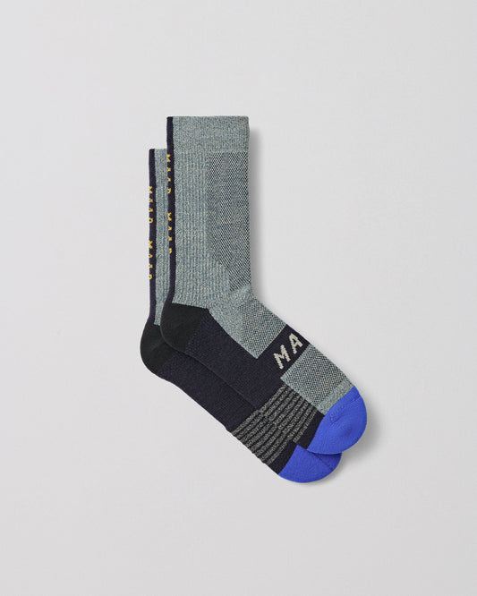 Alt_Road Merino Space Dye Sock - Bluestone