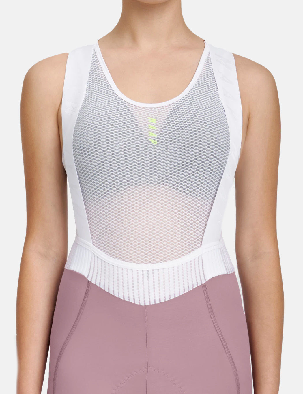 Women's Team Bib Evo - Raisin/White