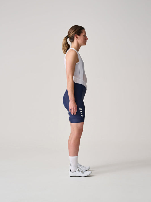 Women's Short Team Bib Evo - Navy/White