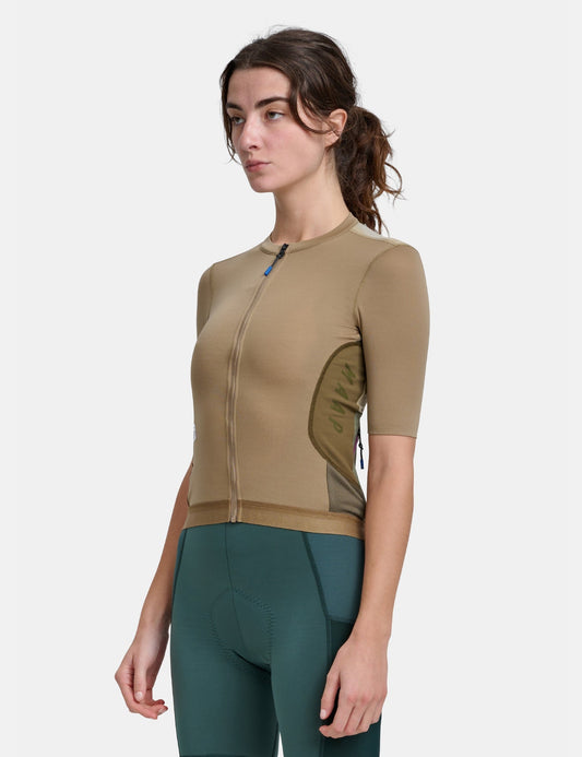Womens Alt_Road Jersey - Dark Desert Yellow