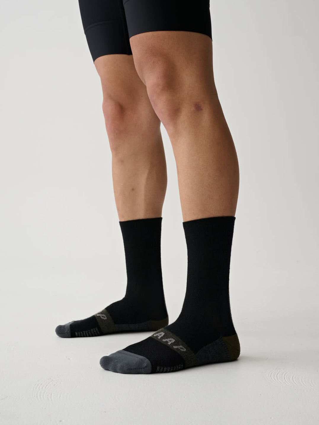 Alt_Road Merino Sock - Black/Loam