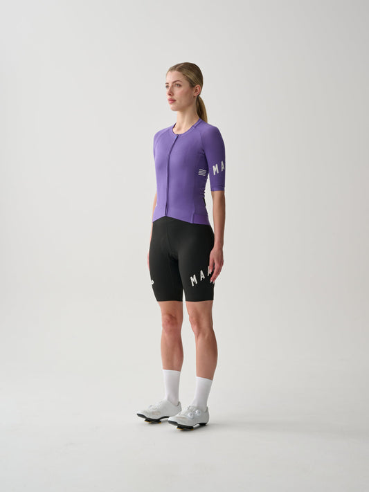 Women's Apex Aeon Bib Short - Black White