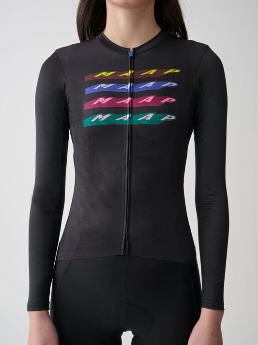 Women's Evade X Pro Air LS Jersey 2.0 - Black