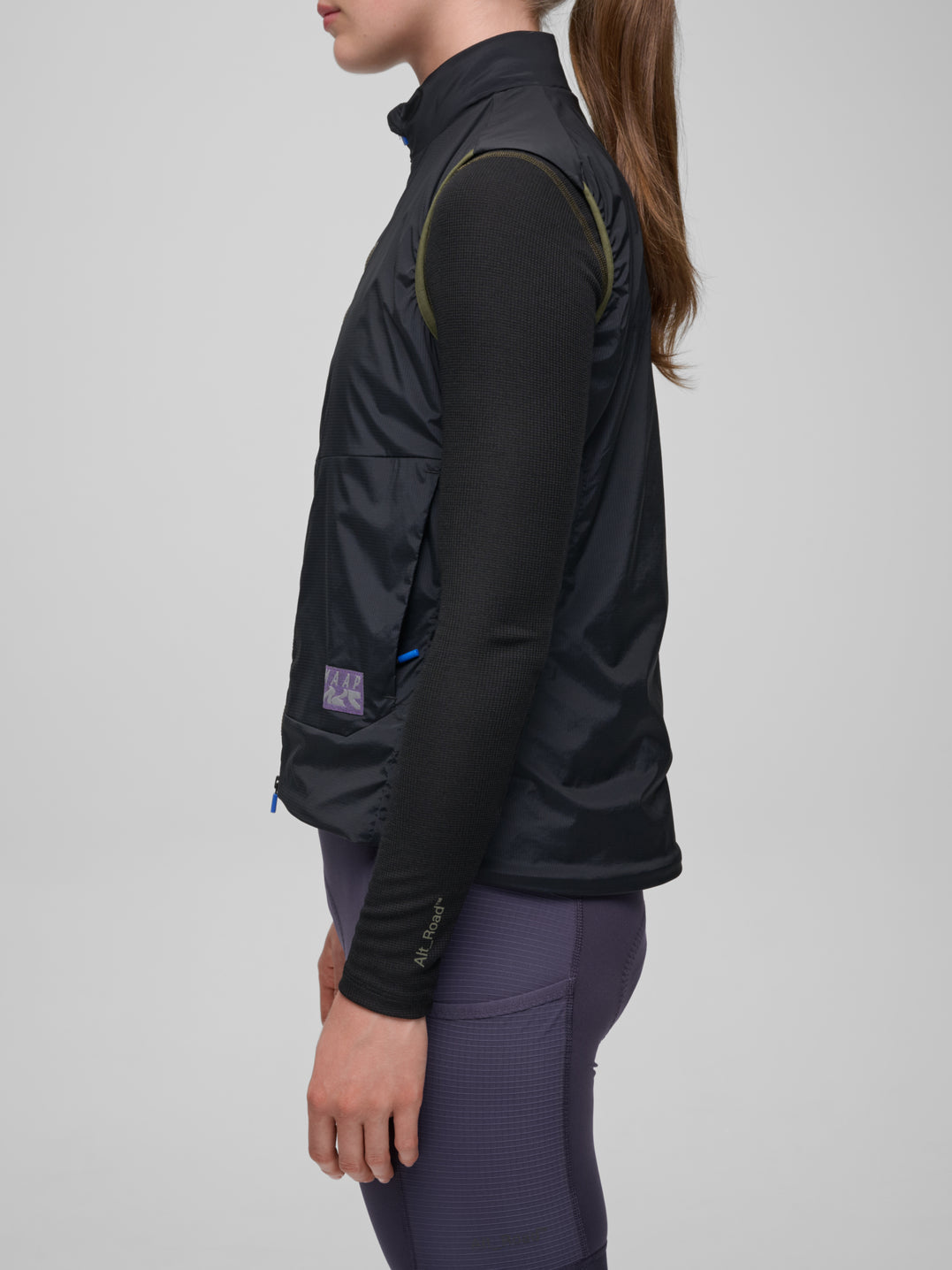 Women's Alt_Road Insulated Vest - Black/Black
