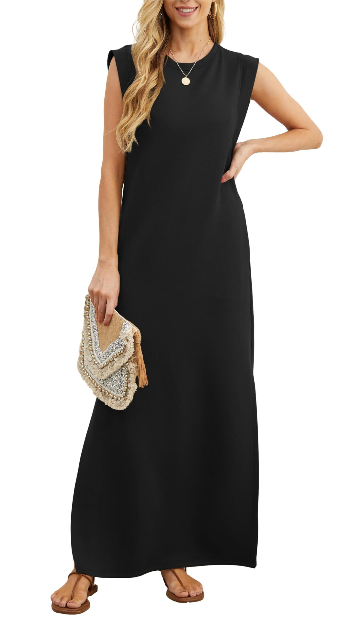 Robe longue décontractée ample et infroissable pour femme (achetez-en 2, livraison gratuite)