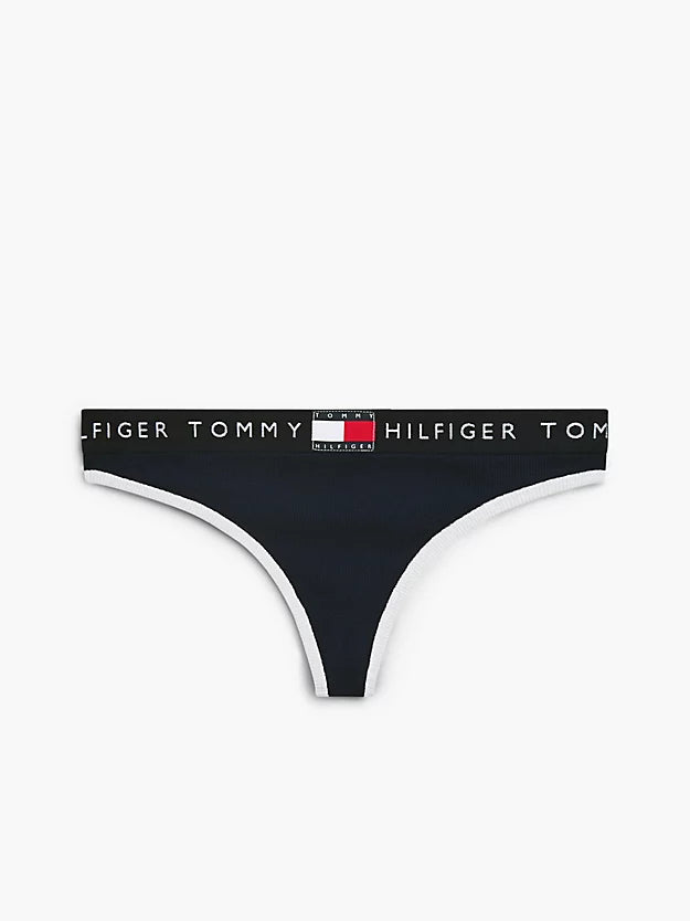 Heritage Logo Ribbed Thong