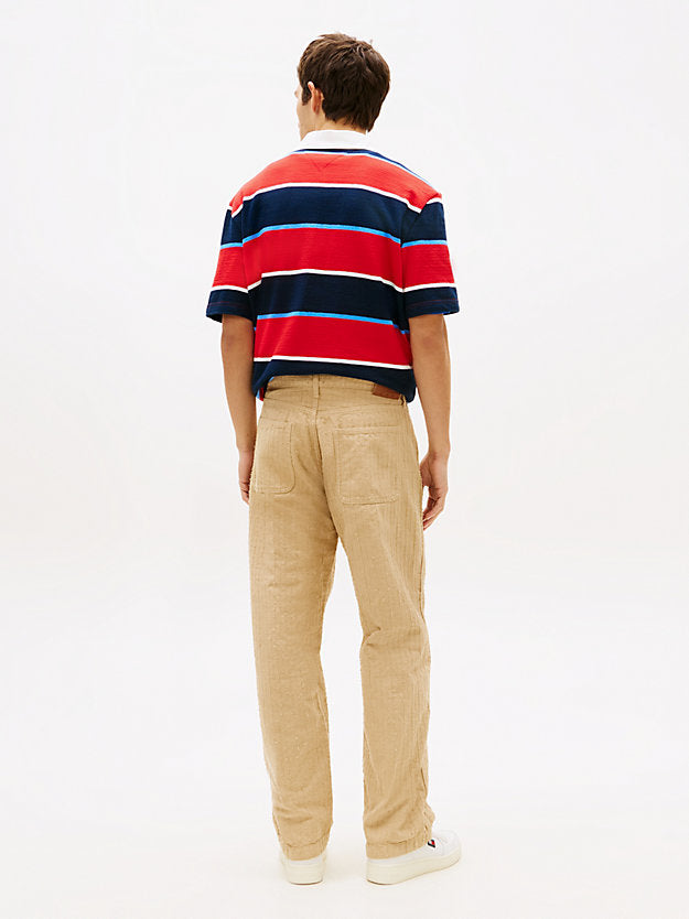 Jaimie Textured Relaxed Canvas Trousers