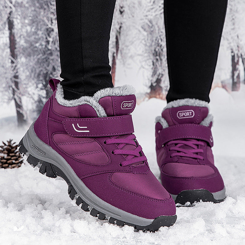Bottines antidérapantes en cuir Snowy Villia