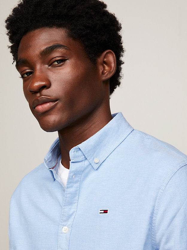 Stretch Oxford Cotton Slim Fit Shirt