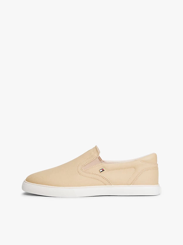 Low Profile Canvas Slip-On Trainers