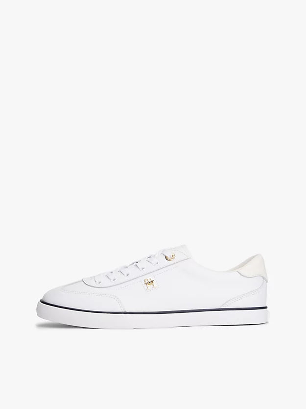Leather Monogram Lace-Up Trainers