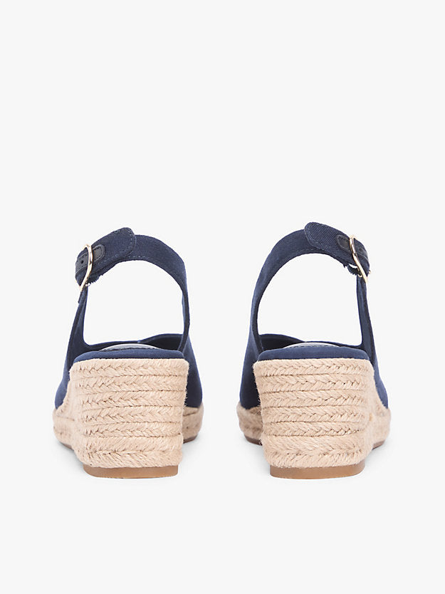 Hemp Slingback Wedge Espadrilles