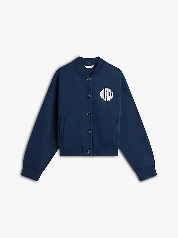 Flex Fleece Logo Relaxed Bomber Cardigan