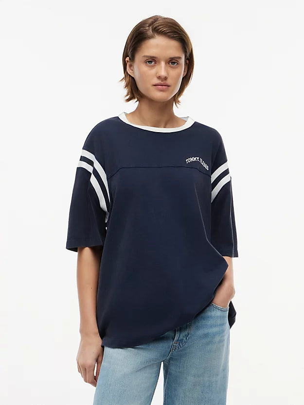 Logo Oversized Crew Neck T-Shirt
