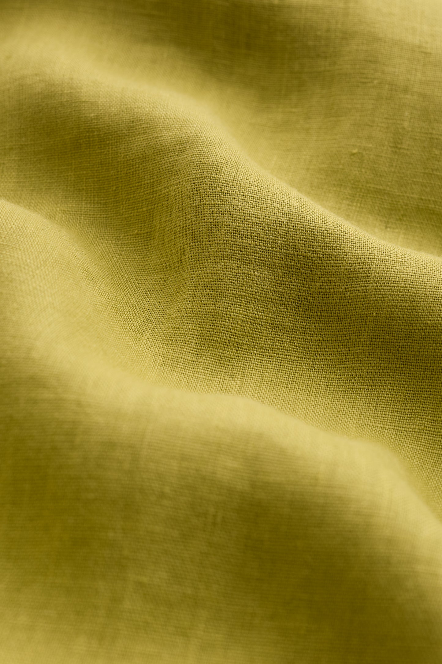 Grass Wave Linen Midi Dress