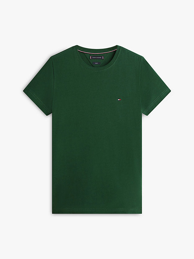 Flag Embroidery Slim Jersey T-Shirt