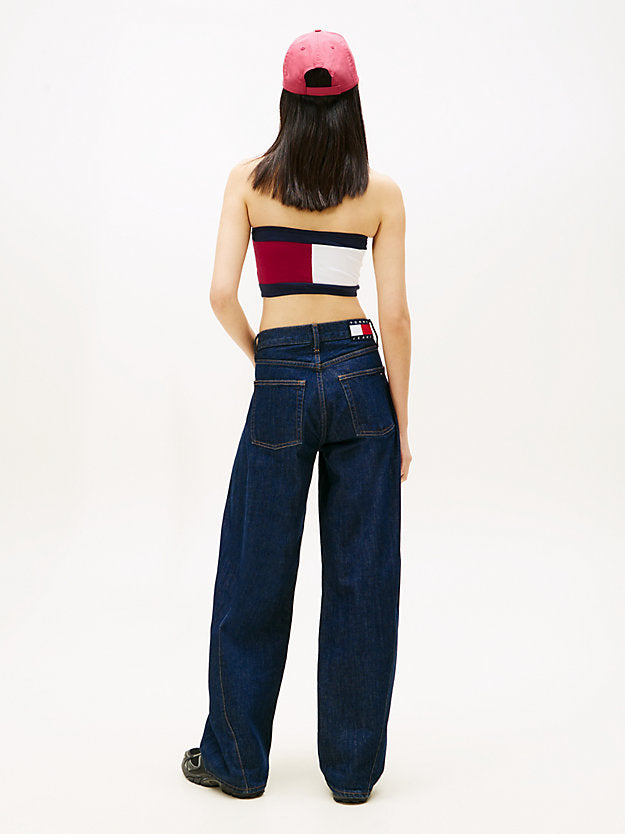 Badge Slim Colour-Blocked Tube Top