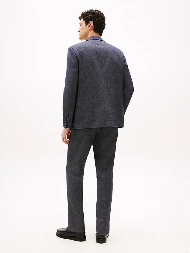 Wool Blend Twill Regular Fit Blazer