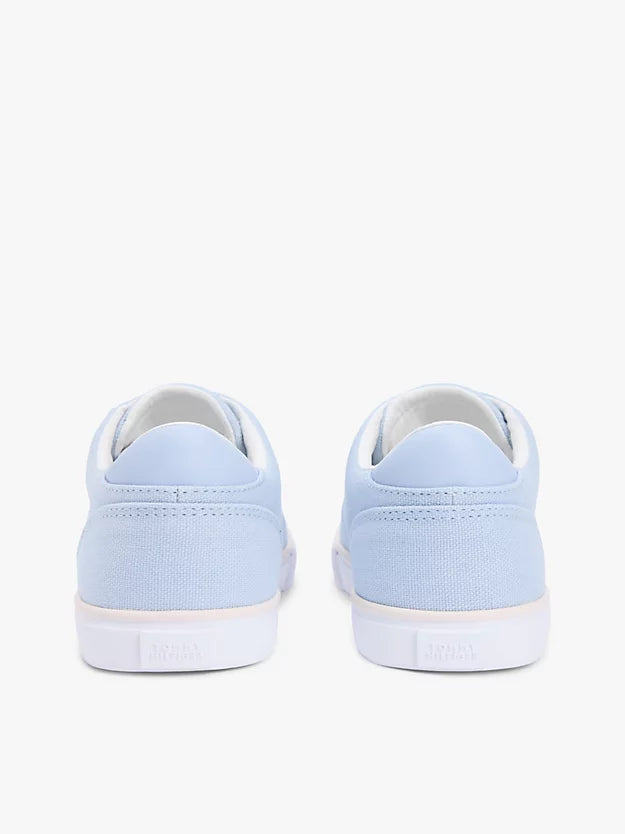 Low Profile Canvas Lace-Up Trainers
