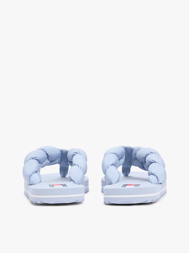 Braided Padded Strap Serrated Flip-Flops