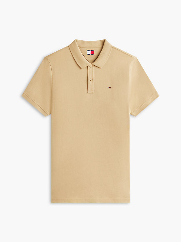 Flag Slim Fit Pique Polo Shirt