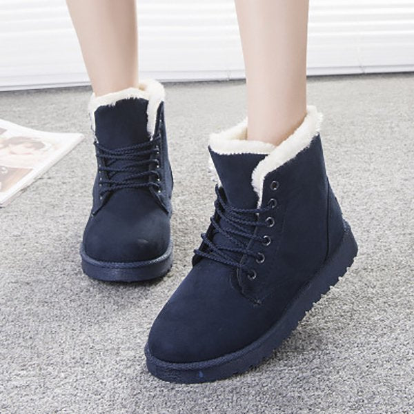 Damen Plüsch-Schneestiefel