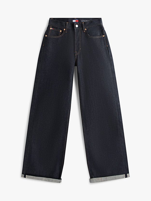 Selvedge Mid Rise Relaxed Straight Leg Jeans