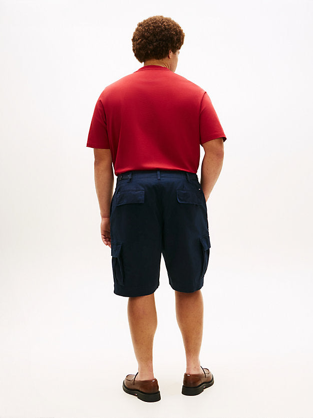 Plus Twill Relaxed Cargo Shorts