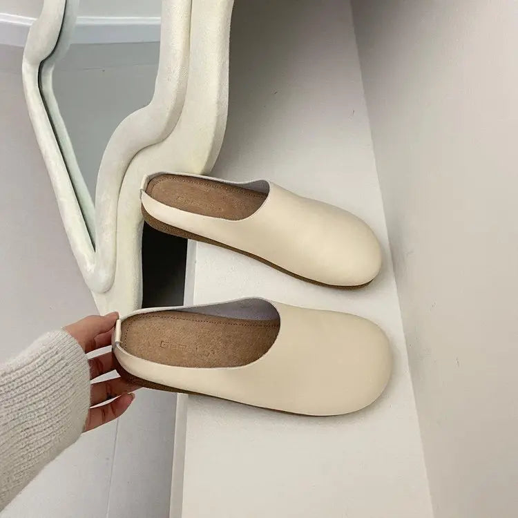 Chaussons en cuir italien / Chaussures orthopédiques pour femmes LetcloMC