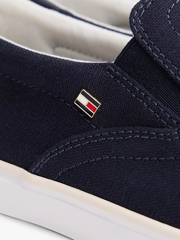 Low Profile Canvas Slip-On Trainers