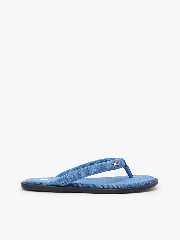 Denim Padded Strap Flip-Flops