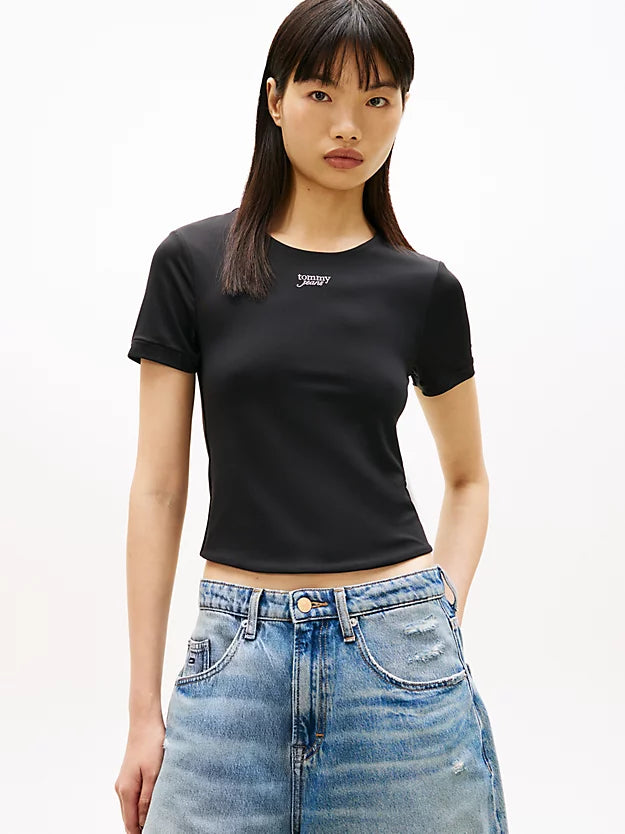 Athleisure Metal Logo Slim T-Shirt