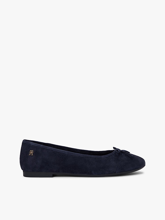 Monogram Suede Ballerinas