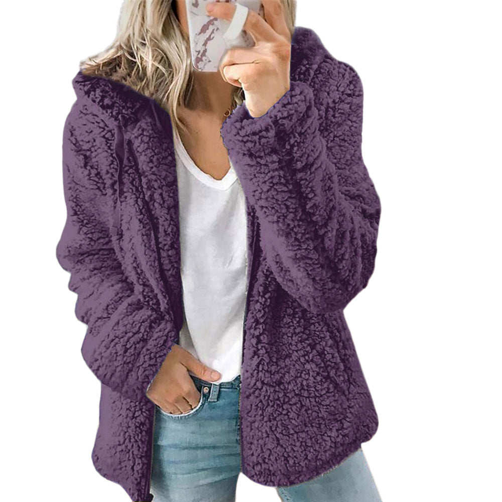 🔥DERNIER JOUR -50 %🔥 Manteau en laine à capuche pour femme