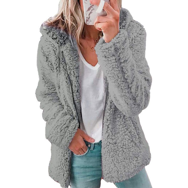 🔥DERNIER JOUR -50 %🔥 Manteau en laine à capuche pour femme