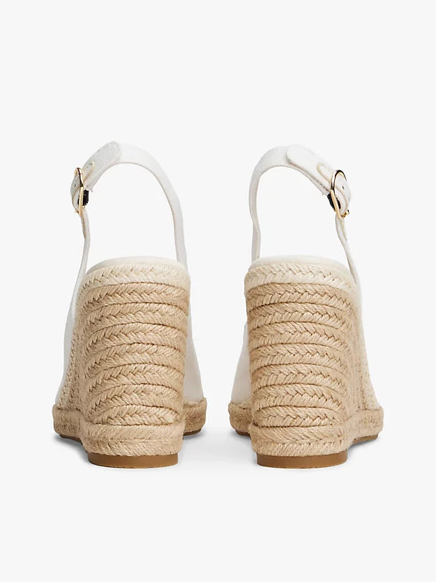 Hemp Slingback Wedge Espadrilles