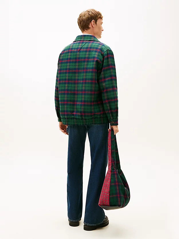Girl Padded Tartan Oversized Ivy Jacket