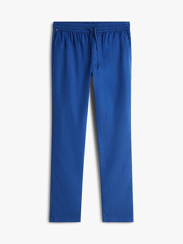 Harlem Tapered Leg Linen Blend Chinos